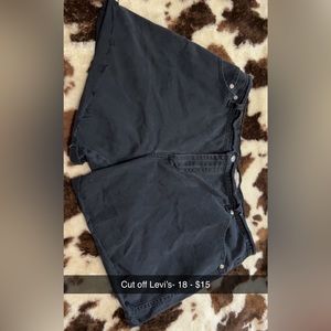 Vintage cut off Levi shorts